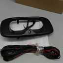 LUJUNTEC Rear View Camera Back Up Tailgate Door Handle Camera Replacement for Chevrolet for Silverado 1999-2007,for GMC Sierra 1999-2007 Replace OE 15228541 Black