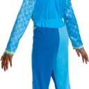 Descendants Chloe Costume for Kids, Official Disney Descendants The Rise of Red Costume Jumpsuit, Wig not Included, Child Size (10-12)