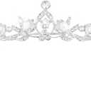 Crystal Tiaras & Crowns for Women, Bride Royal Queen Headband Princess Headpieces for Birthday Cake Crown & Prom Pageant Party