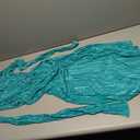 Milumia Women's Twist Front Strapless Bodycon Dress Summer Split Thigh Maxi Tube Dresses Vacation Outfits Size L