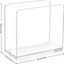 HBlife Napkin Holder, Acrylic Dining Table Dispenser for Cocktail Tissue, Clear Containers for Organizing Kitchen Paper