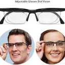 Reading Magnifier Glasses with Adjustable Magnification Non-Prescription Reading Aid for Books, Screens & Daily Tasks Lightweight, Unisex (1pcs)