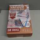 10 Small Vacuum Storage Bags with Travel Hand Pump, Small Vacuum Seal Bags for Clothing, Space Saver Bags for Clothes