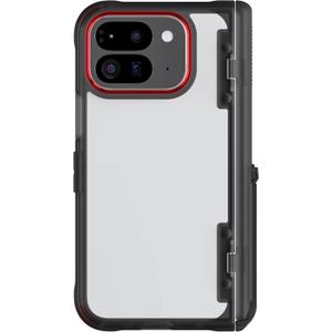 Ghostek Covert Clear Pixel 9 Pro Fold Case with Built-in Kickstand and Full Hinge Protection Shockproof Protective Phone Cover Designed for 2024 Google Pixel 9 Pro Fold (8") (Smoke)
