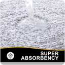 OLANLY Bathroom Rugs 30x20, Extra Soft and Absorbent Microfiber Bath Rugs, Non-Slip, Machine Washable, Quick Dry Shaggy Bath Carpet, Bath Mats for Bathroom Floor, Tub, Shower, Grey