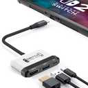 RREAKA Switch 2 Dock Replacement for Nintendo Switch 1&2 Dock, Switch TV Adapter with 4K@60Hz HDMI, USB3.0 Port, PD 100W, Portable Travel Switch Docking Station for Nintendo 2