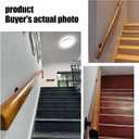 Wooden Handrails, 1-20ft Non-Slip Staircase Handrail, for Home Garden Corridor Lofts Kindergarten Guardrail Decking Railings, Wall Mounted Barrier-Free Staircase Grab Bar for Elderly (Size : 4ft)