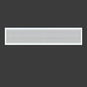 Linear Bar Air Grille 36" X 8", Aluminum Air Supply/Return Grilles,Easy Air Flow,Removable Grille/Door-HVAC Air Vent Cover,White [Outer Dimensions: 36.8"w X 8.8"h]