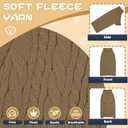 Dog Sweater Turtleneck Pullover Cable Knit for Boys Girls Large Dogs Bulldog Pitbull Labrador Doberman Winter Stretch Clothes Long Sleeves (XXL, Brown)