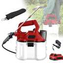 1 Gallon Lawn Sprayer Compatible with Dewalt 20v Battery, 40 PSI Handheld Garden Sprayer w/2.0Ah Battery, Telescopic Spray Wand, Adjustable Nozzle, for Spraying Plants, Watering, Weeds