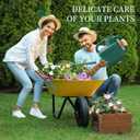 2 Gallon Watering Can, Garden Watering Can Outdoor, Plant Water Can with Removable Long Spout and Stainless Steel Sprinkler Head, Large Plastic Outdoor Watering Cans for Gardening Flower Plants