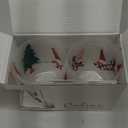 Culver Holiday Decorated Frosted Double Old Fashioned Tumbler Glasses, 13.5-Ounce, Gift Boxed Set of 2 (Gnomes Decorating Christmas Tree)