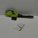 Mueller UltraStorm Leaf Blower Cordless Electric, with 2 Batteries and Charger, 140 MPH 20 V Powerful Motor, 2 Speed Levels, 1hr Charge, Lightweight, Blowers for Lawn Care, Blower for Snow (Green)