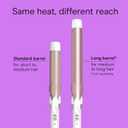 Conair Double Ceramic 1 -Inch Curling Iron, 1 -Inch Barrel Creates Loose Curls, Hair Curler for Use on Medium & Long Hair, White/Rose Gold
