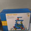 4-Tier Water Table, Beach Toys Water and Sand Sensory Table Beach Outdoor Birthday Gifts Toys for Age 3-9 Boys/Girls