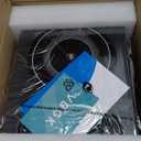 VBGK Single Burner Electric Cooktop, 110V 1800W Electric Cooktop with LED Touch Controls and Knob Controls, 10 Power Levels, 4Hour Timer, Safety Lock, Single Burner Overheat Protection