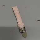 Alligator Style Genuine Leather Watch Bands Genuine Calf Leather Replacement Watch Strap with Stainless Metal Buckle Clasp 12mm 14mm 16mm 18mm 20mm 22mm 24mm for Men and Women (Pink)