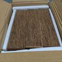 QEEIG Floating Shelves for Wall Bathroom Shelf Bedroom Kitchen Living Room Hanging Book Shelves Small Farmhouse Decor 16 inch Set of 3, Rustic Brown 