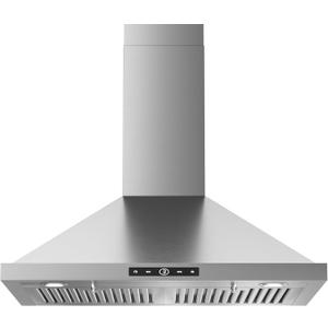VIKIO HOME Wall Mount Range Hood 30 inch, 580 CFM, Ducted/ Ductless Convertible, Stainless Steel Kitchen Vent Hood with 3-Speed Fan and LED Lights