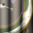 CHENGU 3 Tier Cupcake Stand Green Ceramic with Gold Frame, 10" 9" 7" Dessert Tower for Baby Shower Birthday Wedding Tea Party, Tiered Cake Holder Display for Cupcakes Pastries Fruits