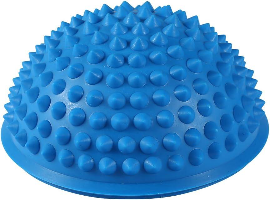 2pcs Yoga Hemisphere Fitness Fitness Appliance Ball Fitness Ball Massage Tool Gym Yoga Pilates Ball[Blue]