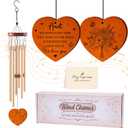 Keluna Wind Chimes Gifts for Aunt - Auntie Wind Chimes from Niece Nephew Love Reminder Gifts for Birthday Mother's Day Aunt Gift for Indoor Outdoor Garden Patio Home Décor
