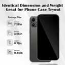 without Logo - Non Working Replica 1:1 Phone Dummy Display Phone Model for Phone 12 Pro / 12 Pro Max Fake Model Toy (Grey Blackscreen, 6.1inches)