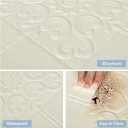 Alow Ceiling Tiles, 16pcs Tiles Peel and Stick, 3D Foam Ceiling Sticker for Interior Decor in Wall,(13.8 x 13.8In Covering 21 sq.ft White) (Lucky)