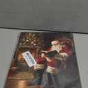 97 Decor Vintage Christmas Wall Art Prints Unframed - 9 Moody Christmas Pictures Wall Decor Aesthetic, Holiday Poster Winter Art, Reindeer Pine Tree Photo Santa Artwork, Retro Xmas Painting