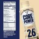 Core Power Protein Shake, Vanilla, 26g Bottle, 14oz, 12 Pack (EXP 09/05/26)