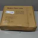 Ambimall LED Floor Lamp with Remote Control, 65" Standing lamp with Stepless Adjustable 3000K-6500K Colors & 30-100% Brightness, Foot Switch(Black)