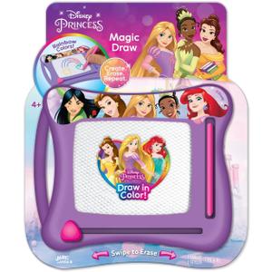 JA-RU Disney Princess Magic Draw-Magnetic Drawing Pad (1 Pack). Drawing Kids Board Car Trip Toys | Mess-Free Small Kids Write Board | Creative Activities and Travel Entertainment.B-6906-1s