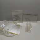 6 Pack Acrylic Gold Sign Holder Decorations