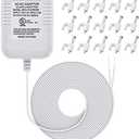 Hotop 24 Volt C Wire Adapter for Smart Thermostat, UL Listed 16.5ft Long Power Connector C Wire for All Versions of Smart Thermostat Compatible with Nest/Honeywell/Ecobee/Wyze