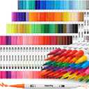 Eglyenlky Markers for Coloring Book Adults Relaxation, 100 Water Colors