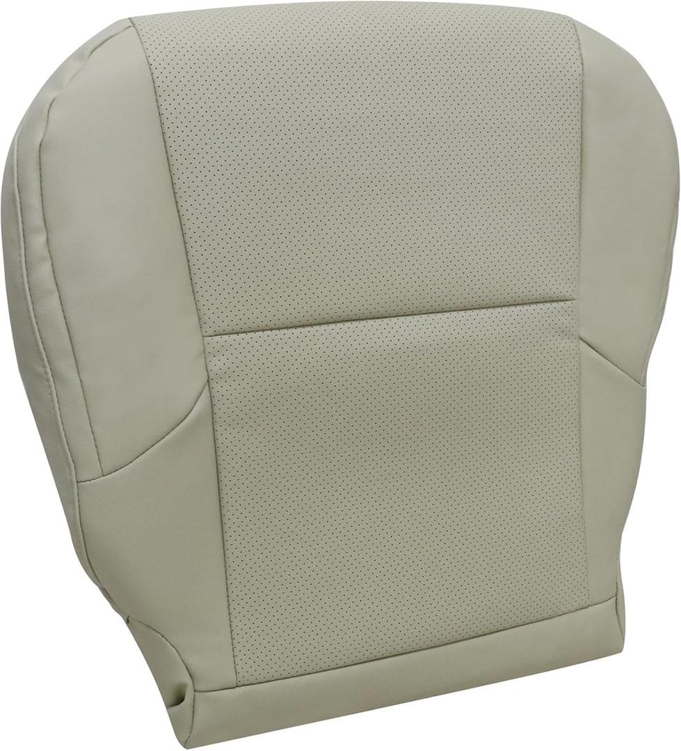 Driver Bottom Perforated Ecru Tan Microfiber Leather Seat Cover Fit for Lexus GX460 2010 2011 2012 2013 2014 2015 2016 2017#LA00 or LB00