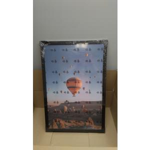 QOTIB 15x23 Picture Frame Black for Wall Mounting, Horizontal and Vertical Formats for Wall Hanging, Wood 15x23 Frame, Black, 1 Pack