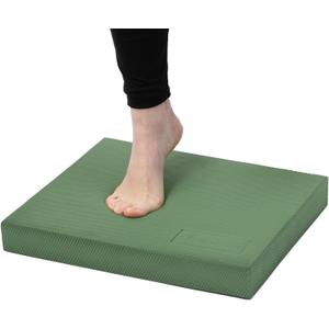 StrongTek Professional Foam Exercise Balance Pad - 15.8" x 13" x 2", High-Density TPE Foam Knee Pad, Non-Slip & Water-Resistant, for Balance Training, Physical Therapy, Yoga, and More (Green)