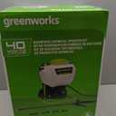 Greenworks 40V Cordless Backpack Sprayer (4 Gallon / 5 Tips / 25 FT Spray) For Weeding, Spraying, and Cleaning, 2.0Ah Battery and Charger Included