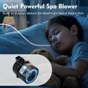 6320241 Silencer Spa Blower, 2 HP 240V 4.6A High-Performance Motor, Quiet and Shock-Absorbing Operation, OEM-Style Replacement for Hot Tubs and Spas, Fits Standard 2" Plumbing, Easy Installation