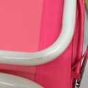 Tanning Chair with Sun Canopy Face Hole Softer Padded Adjustable Washable, Heavy Duty Layout Folding Lounge Chair for Adults Outside Beach Reading Sunbathing Poolside, UPF 50+ Sun Shade, Pink, 300 LBS