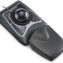 Kensington Expert Trackball Mouse (K64325), Black Silver, 5"W x 5-3/4"D x 2-1/2"H