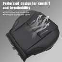 GXARTS Black Front Driver and Passenger Side Bottom & Top Lean Back Replacement Perforated Leather Seat Cover Compatible with Lexus IS250 IS350 2006 2007 2008 2009 2010 2011 2012 2013