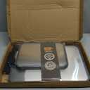 SNOWCLAD Stainless Steel Cutting Board,Double Sided Steel Cutting Board Set for kitchen,Stainless Steel/Wheat straw pp Large for meat,Dishwasher Safe [16 * 11+12 * 8.3 Inch]