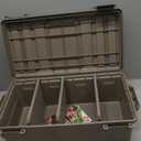 MTM ACDC30, Divided Ammo Crate Utility Box, Water- Resistant, Stackable, Snap Latch, USA Made, Dark Earth