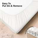 KeaBabies 2-Pack Organic Crib Sheets for Boys, Girls - 52x28 Fitted Crib Mattress Sheet Neutral, Breathable Jersey Cotton Cover for Baby Bed, Toddler Mattress, Soft & Cute Prints (Soft White)