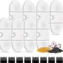 Cat Water Fountain Filters for Capsule 71oz/2.1L BPA-Free Cat Pet Fountain,Pack of 8 Replacement Filters with 8 Pre-Filter Sponges