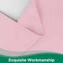 Biscaynebay Wrap Around Bed Skirts for Queen Beds 15" Drop, Pink Adjustable Elastic Dust Ruffles Easy Fit Wrinkle & Fade Resistant Silky Luxurious Fabric Machine Washable