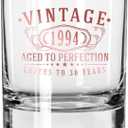 Vintage 1994 Printed Rose Gold 11oz Whiskey Rocks Glass  Happy 30th Birthday Gift for Men, Cheers to 30 Years, Turning 30 Decorations Decor, Anniversary Bday Party Favors Supplies, Gift Ideas Him 1.0