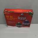 ElectricWise 3 Pack Hi Vibrant Twinkling Christmas Ball Light Decorations, 10'' 330 LEDs Waterproof Colorful Christmas Ball Ornament Window Lights with 3 Suction Cups for Window Door Wall Xmas Decor, Pack of 2